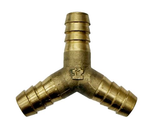 Barbed Hose Y Piece 1/2"