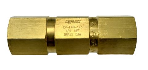 1/4'' F -NPTF Check Valve (3000psig/206bar)