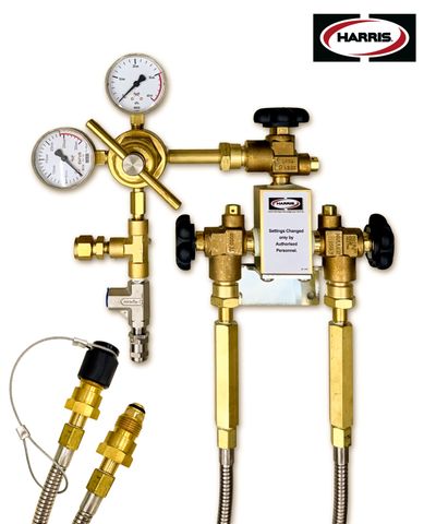 1 x 1 Oxygen Manifold, 10,000kPa (1/2", 1.8m 200b)