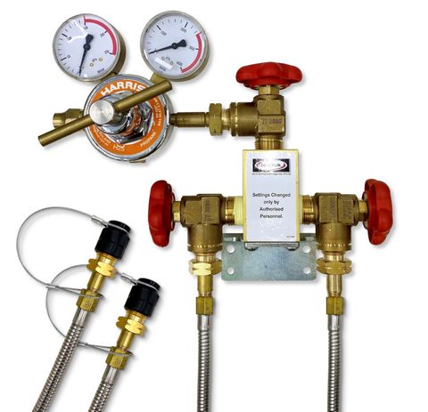 1 x 1 LPG Manifold 0-150kPa (1.8m) (3/4" Flare)