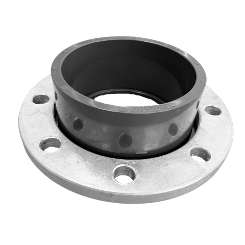 PVC Stub Flange & Metal Backing Ring 80