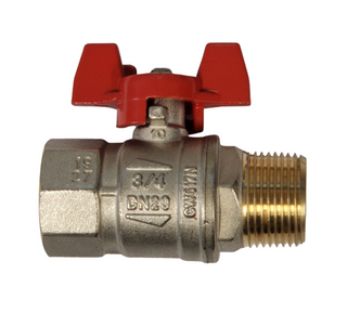 Ball Valve Brass M&F T Handle 15