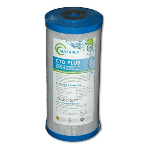 10in Big Carbon Matrikx CTO 1Micron Filter Cartridge