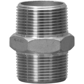 SS HD Hex Nipple 40