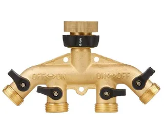 Brass 4 Way Brass Taps