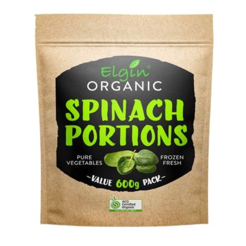 Organic Spinach Chopped 8x600g