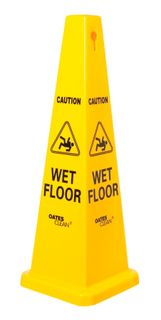 WET FLOOR SIGN (CONE) MED (CC-121YW)