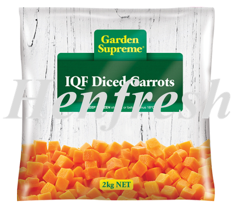 Garden Supreme IQF Frozen Carrots Diced 2kg