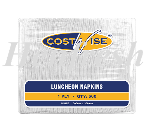 CA Costwise® 1 Ply Luncheon Napkins White (3000)