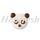 Dobla Panda Faces Dark/White 43x37mm (90)