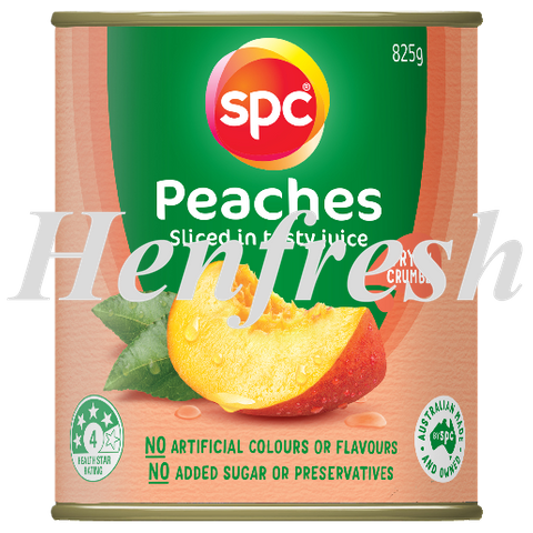 SPC Peaches Sliced in Juice 12x825g