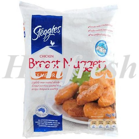 Steggles Chicken Breast Nuggets Tempura 6x1kg