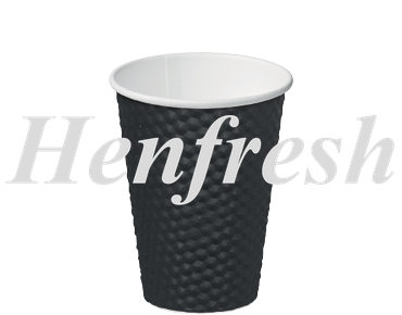 CA 8oz Dimple® Paper Coffee Cup Black (500)