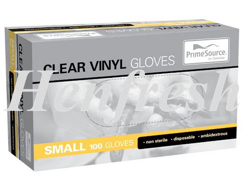 PrimeSource® Gloves Small Vinyl Clear 100