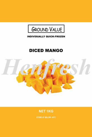 Sunnyside IQF Mango Diced Frozen 10kg