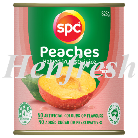 SPC Peaches Halved in Juice 12x 825g