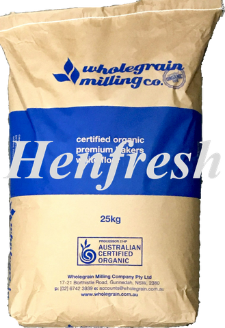 WGM Organic Premium White Bakers Flour 12.5kg