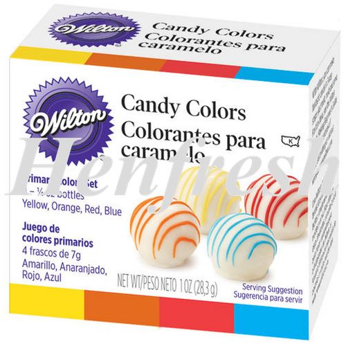 Wilton 4 Primary Col Candy Set