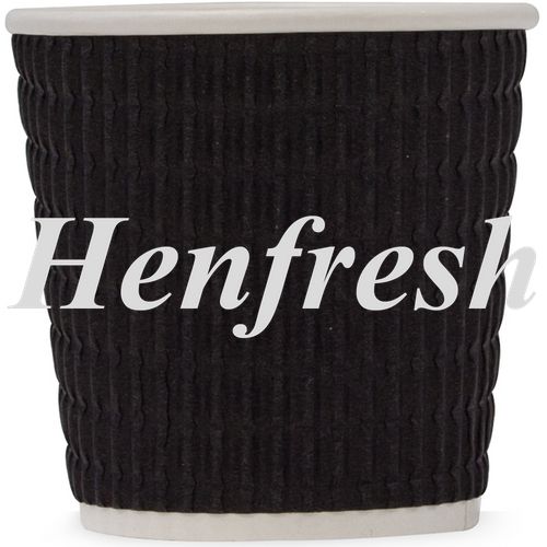 TP 4oz Charcoal Triple Wall Corrugated Cups 500