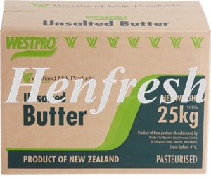 Westgold NZ Unsalted Butter 25kg