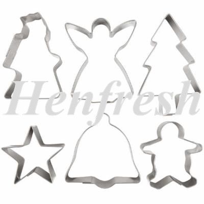 AT 6 peice Christmas Cookie Cutters