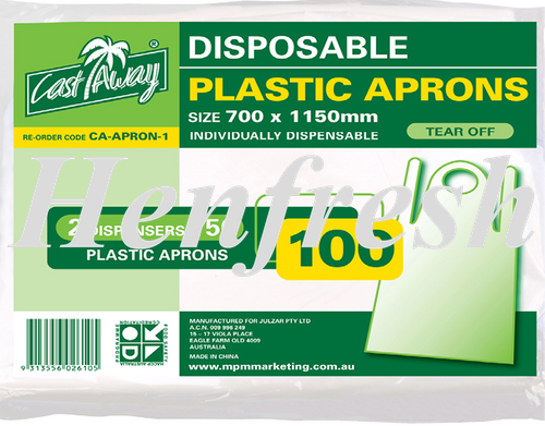 PrimeSource® Plastic Tear-Off Aprons (100)