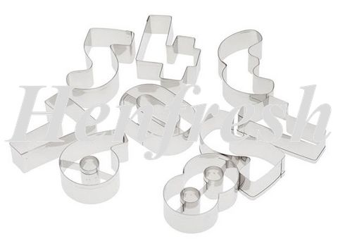 AT 9pc Number Cutter Set 3"