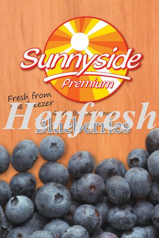 Sunnyside IQF Blueberries Frozen 2kg