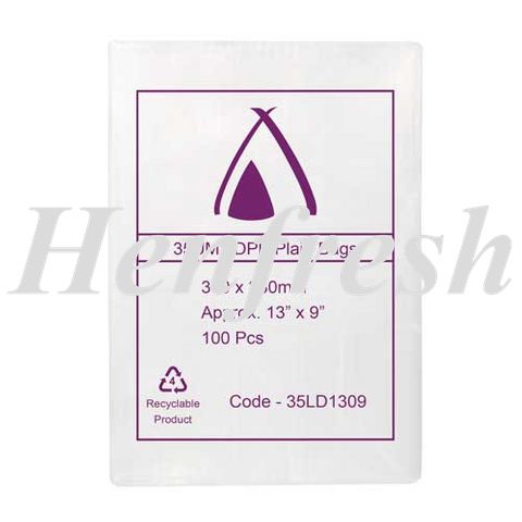 TP 13x9 Clear Bread Bags 35 micron LDPE 1000