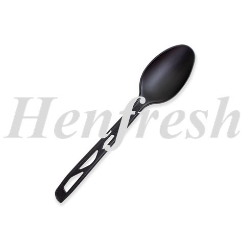 HU Cutlery Dessert Spoon Black Heavy Duty CPLA1000