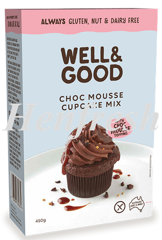 Well & Good Choc Mousse Cupcake Mix 5x450g
