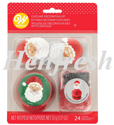 Wilton Santa Cupcake Decorating Kit (24)