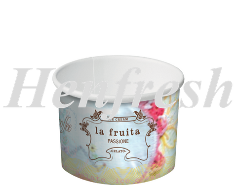 CA La Fruita Paper Ice Cream Cups 4oz 1000