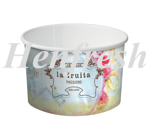 CA La Fruita Paper Ice Cream Cups 8oz 1000