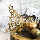 Acrylic C T We Wish You a Merry Christmas Gold