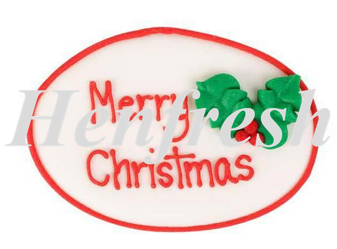 SI Royal Icing Small Merry Christmas Plaque (63)