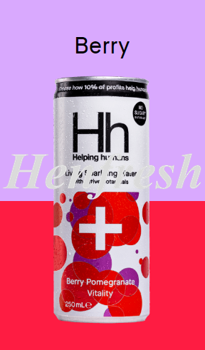 HH Sparkling Water Berry Pomegranate 24 x250ml