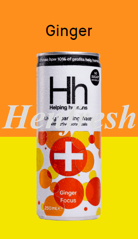 HH Sparkling Water Ginger 24 x 250ml