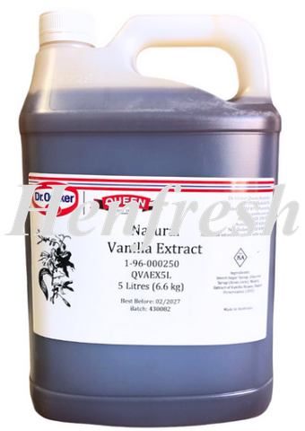 Queen Natural Vanilla Extract 5 Litres