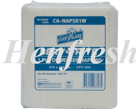 CA Serv-Rite® Dispenser Napkins 1ply White (6000)