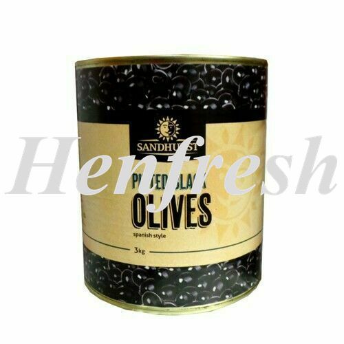 SH Olives Whole Pitted Black 6xA10
