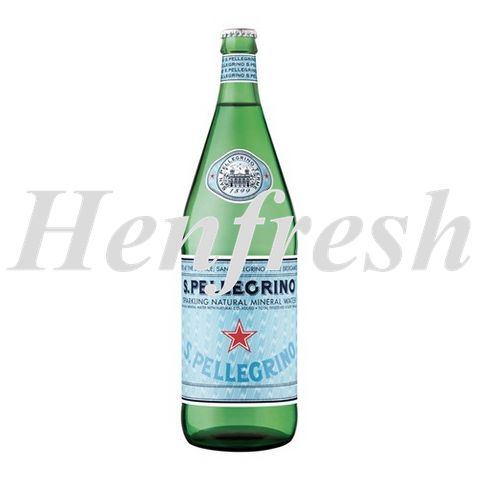 S.Pellegrino Sparkling Mineral Water 12x1lt GLASS