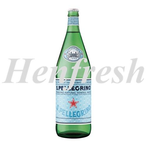 S.Pellegrino Sparkling Mineral Water 12x1lt GLASS