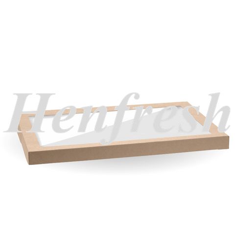 BioPak Kraft CateringBox Lid Window Extra Large 50