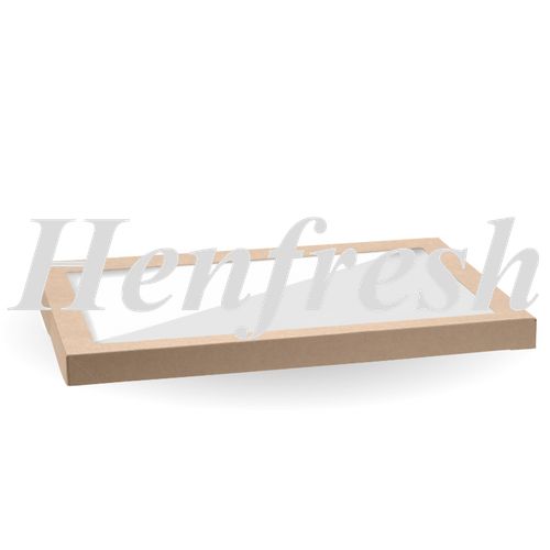 BioPak Kraft CateringBox Lid Window Extra Large 50