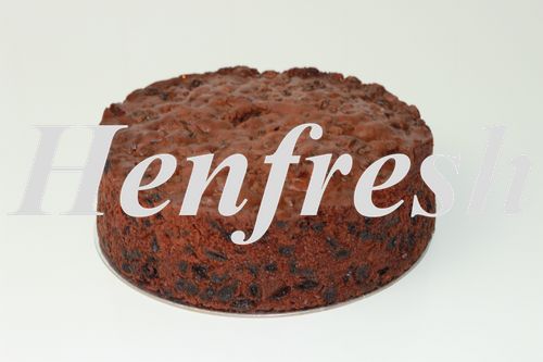 Christmas Fruit Cake 8" Round Uniced 1.2kg