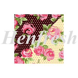 Chocolate Transfer Sheet Pink Roses