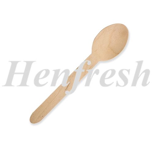 HU Cutlery Wooden Dessert Spoon 160mm 1000