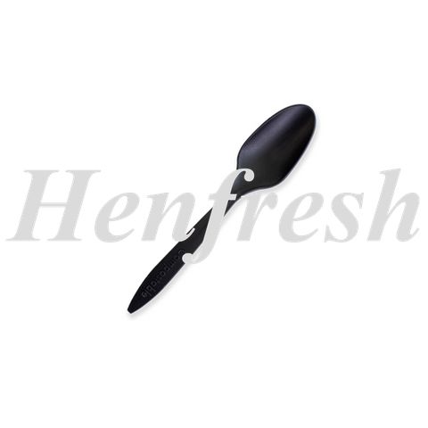 HU Cutlery Teaspoons Black Heavy Duty CPLA (2000)