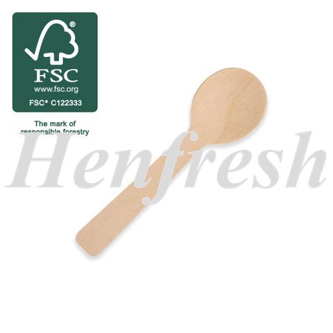 HU Cutlery Wooden Teaspoon 100mm 1000